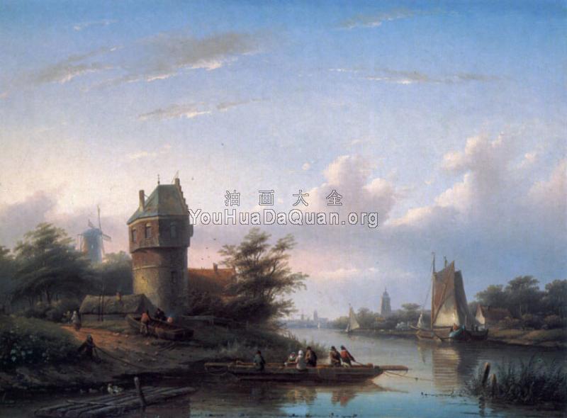 The Ferry - 扬·雅各布·柯恩拉德·施普勒